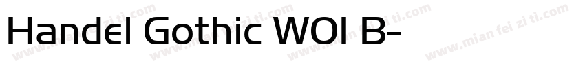 Handel Gothic W01 B字体转换